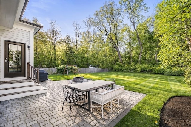 40 Carver Rd, Wellesley, MA 02481 - view of patio with outdoor dining space, area for grilling, and entry steps