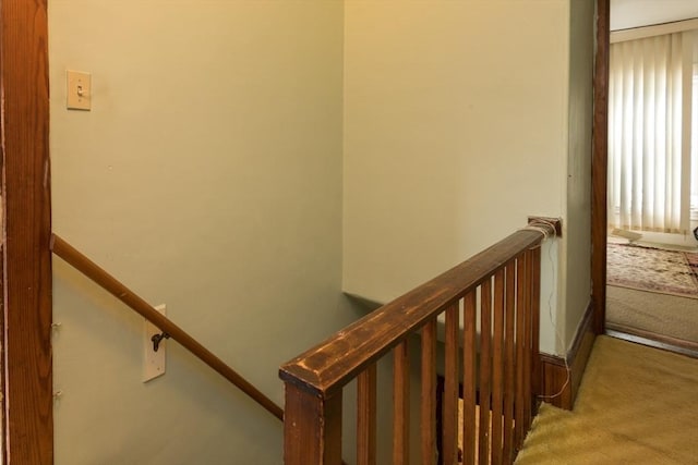 98 Safford St, Quincy, MA 02171 - stairs featuring carpet floors and baseboards