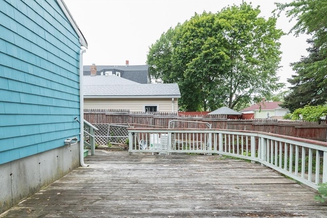 98 Safford St, Quincy, MA 02171 - wooden terrace with a fenced backyard