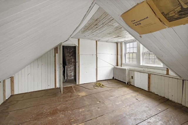 50 Humphrey St, Marblehead, MA 01945 - additional living space with radiator and vaulted ceiling