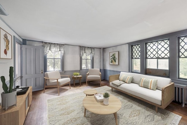 50 Humphrey St, Marblehead, MA 01945 - living area with wood finished floors and healthy amount of natural light