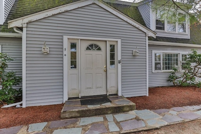 733 W Main Unit G, Barnstable, MA 02630 - entrance to property featuring a shingled roof