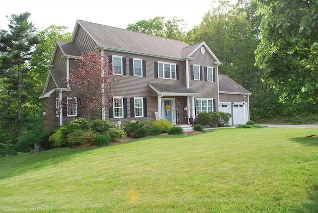 12 Cranberry Ln, Wrentham, MA 02093 - view of front of home with a garage and a front yard