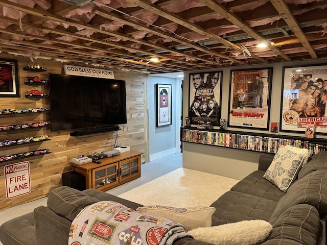 view of home theater room