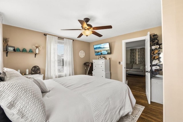 53 Avon St, Taunton, MA 02780 - bedroom featuring wood finished floors and a ceiling fan