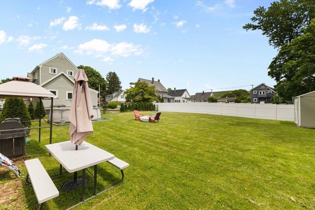 53 Avon St, Taunton, MA 02780 - view of yard with a gazebo