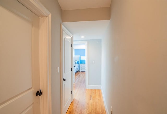 41 Washington Unit C, Newburyport, MA 01950 - corridor featuring light wood-type flooring, baseboards, and recessed lighting