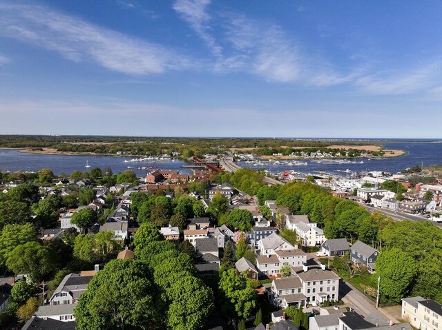 41 Washington Unit C, Newburyport, MA 01950 - aerial view of property and surrounding area with a large body of water and nearby suburban area