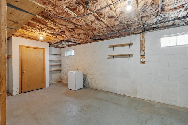 128 Arthur Ave, Athol, MA 01331 - below grade area with concrete block wall