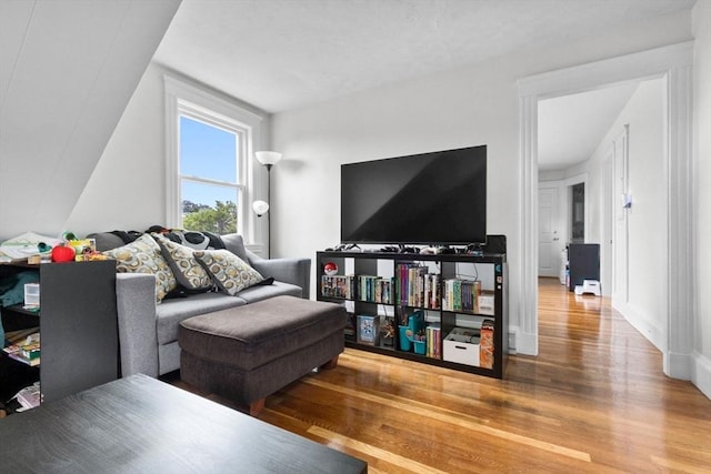 11 Barr St, Salem, MA 01970 - living area featuring wood finished floors