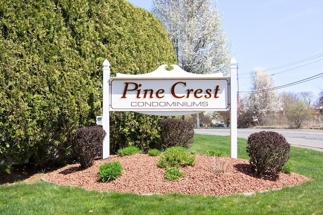 51 Pinecrest Dr Unit 51, Chicopee, MA 01020 - community / neighborhood sign featuring a lawn