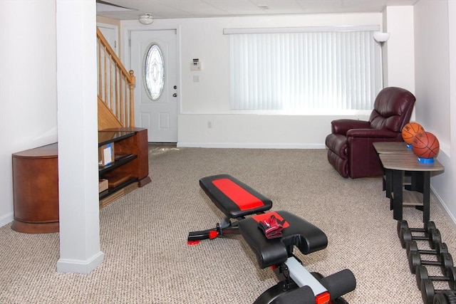 51 Pinecrest Dr Unit 51, Chicopee, MA 01020 - workout room with carpet flooring and baseboards