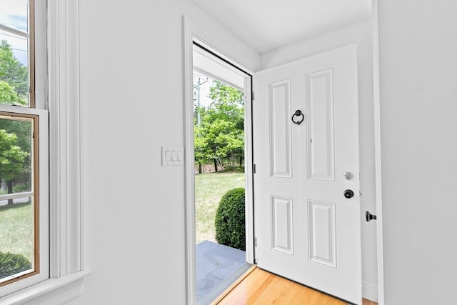 258 Plympton Rd, Plymouth, MA 02360 - foyer entrance featuring light wood finished floors