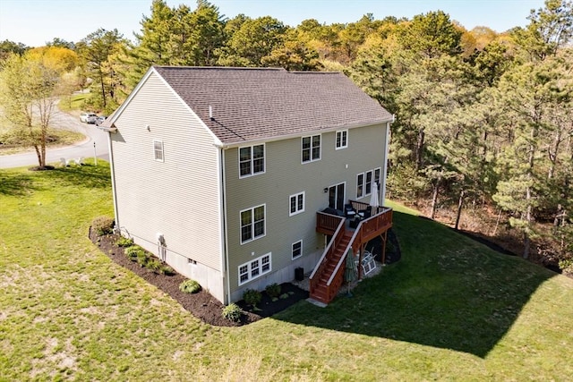 86 Pioneer Trl, Plymouth, MA 02360 - view from above of property with a heavily wooded area