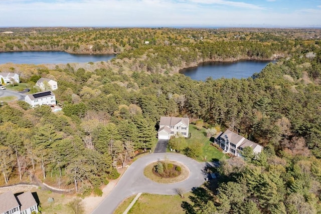 86 Pioneer Trl, Plymouth, MA 02360 - view of property location with a heavily wooded area and a nearby body of water
