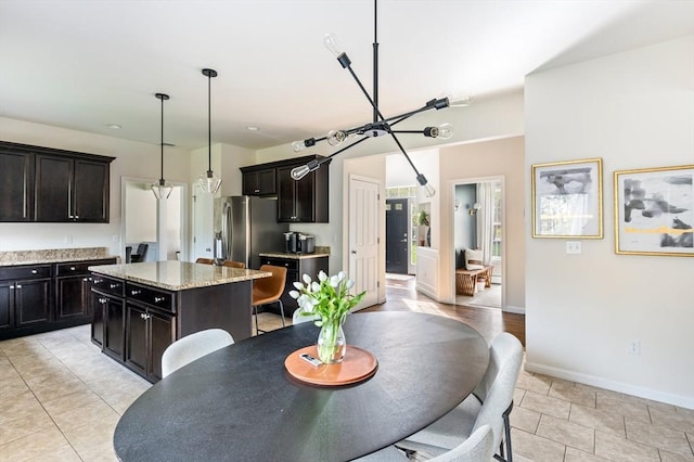 86 Pioneer Trl, Plymouth, MA 02360 - dining space featuring baseboards and light tile patterned flooring