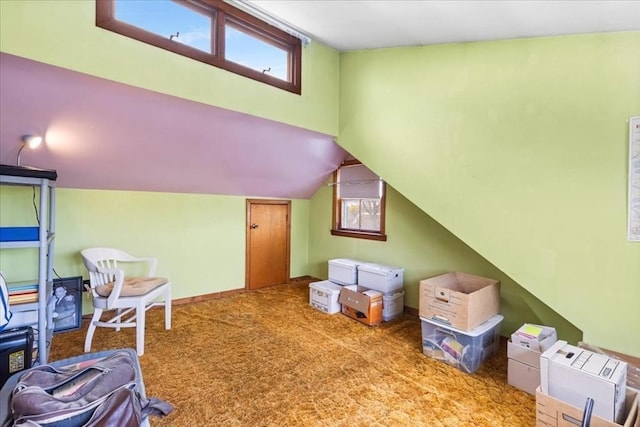 13 Conwell Ave, Somerville, MA 02144 - additional living space with carpet flooring and lofted ceiling