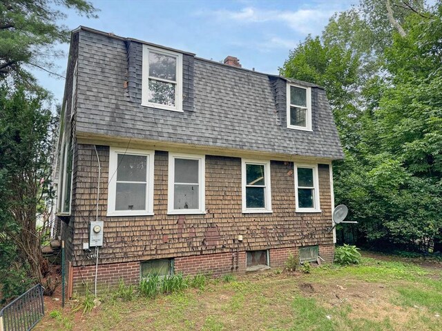 view of rear view of property