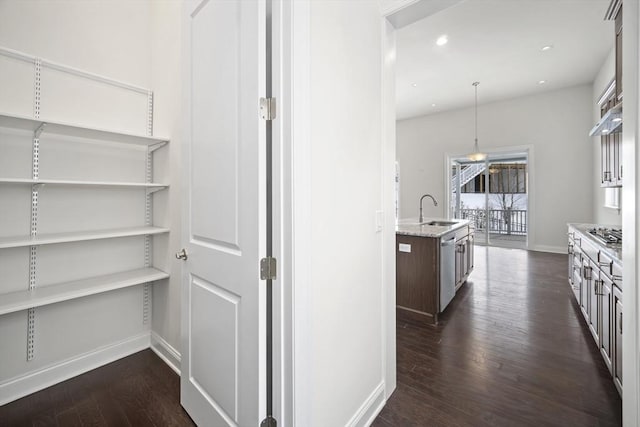 pantry featuring sink