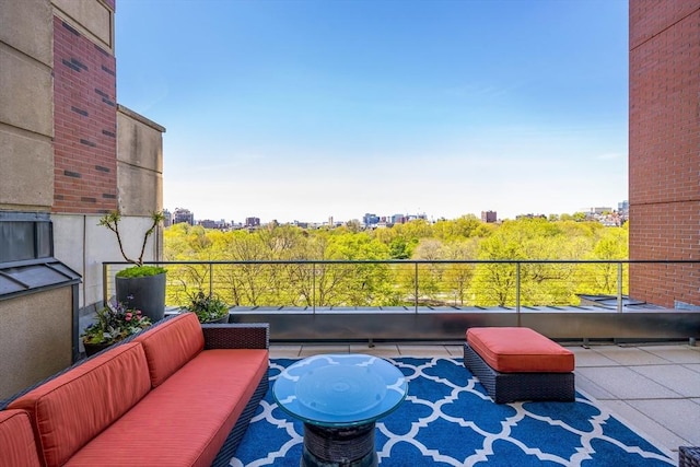 balcony featuring outdoor lounge area