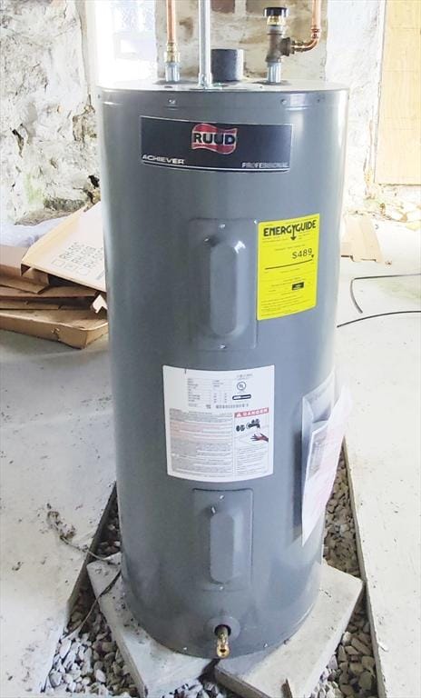 utilities featuring electric water heater