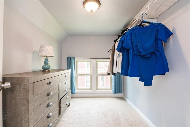 61 Fairfield Ave, Holyoke, MA 01040 - spacious closet with light colored carpet and vaulted ceiling
