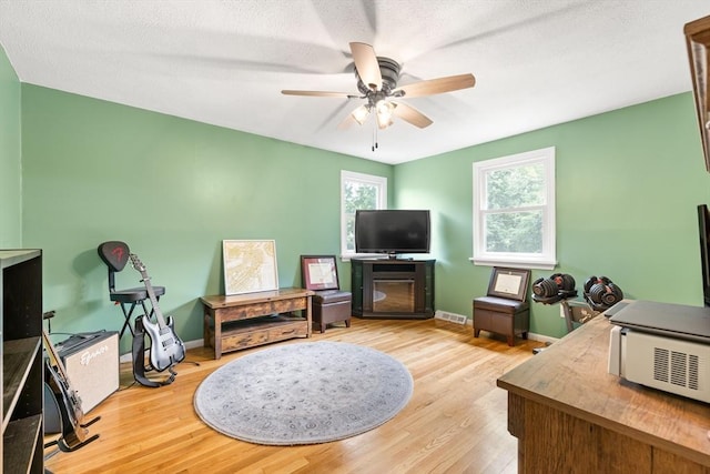 4 Charles River Rd, Medway, MA 02053 - office with a ceiling fan and wood finished floors