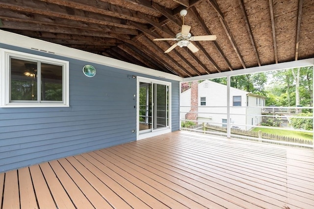 4 Charles River Rd, Medway, MA 02053 - deck with a ceiling fan