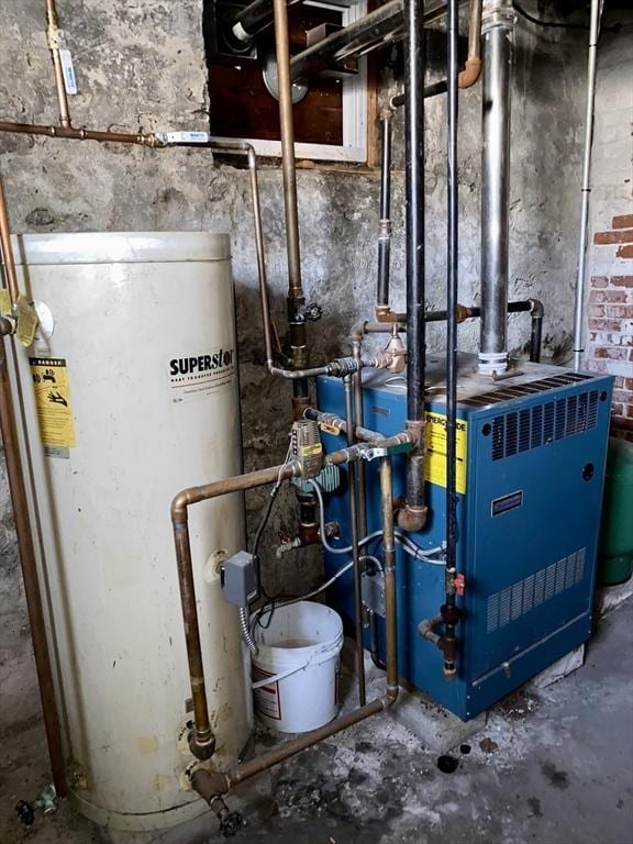 257 French St, Fall River, MA 02720 - utilities featuring gas water heater and a heating unit
