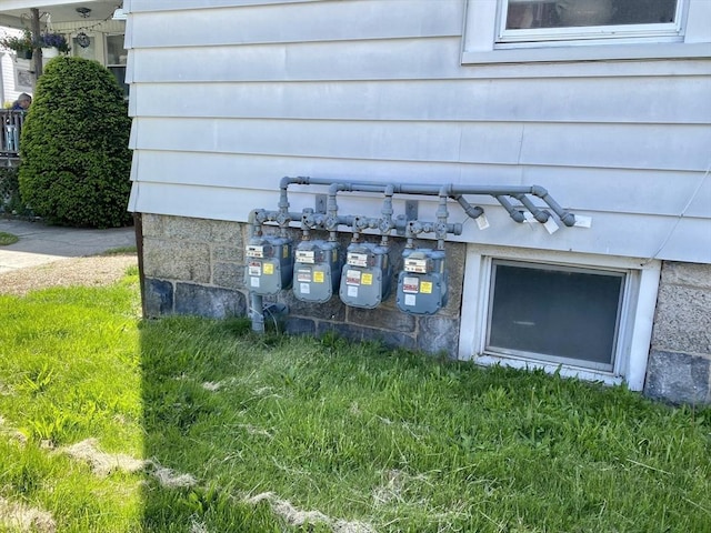 257 French St, Fall River, MA 02720 - exterior view of gas meter
