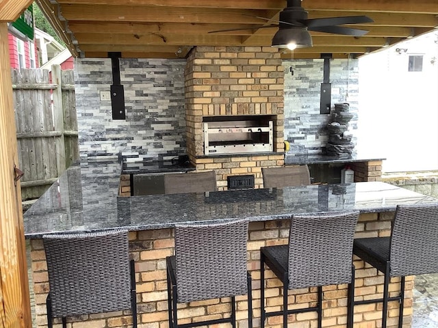 11 Dyer, Everett, MA 02149 - view of patio / terrace featuring a ceiling fan