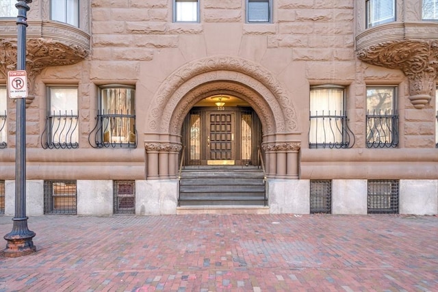 view of exterior entry