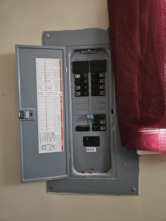 utility room featuring electric panel