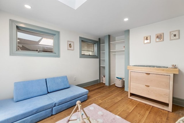 113 Bray St, Gloucester, MA 01930 - living room with light wood finished floors and recessed lighting