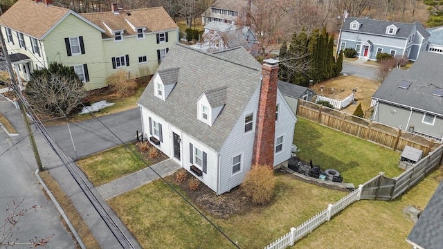 drone / aerial view featuring a residential view