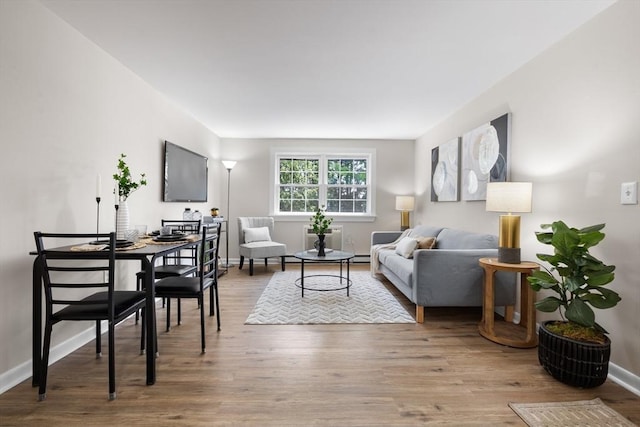 234 Low St Unit 16, Newburyport, MA 01950 - living room with wood finished floors and baseboards