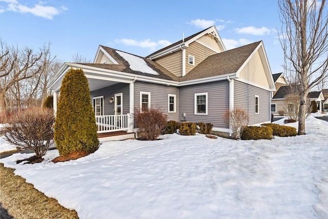 view of front of home with a porch