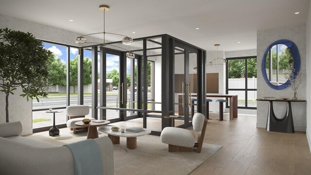 1114 Beacon St Unit 102, Newton, MA 02461 - building lobby with recessed lighting