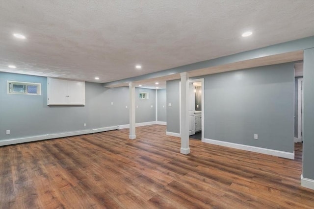 150 Gore Rd, Revere, MA 02151 - finished basement featuring dark wood finished floors and recessed lighting