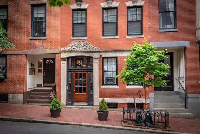 9 Hancock St Unit 1, Boston, MA 02114 - view of front of home featuring entry steps and brick siding