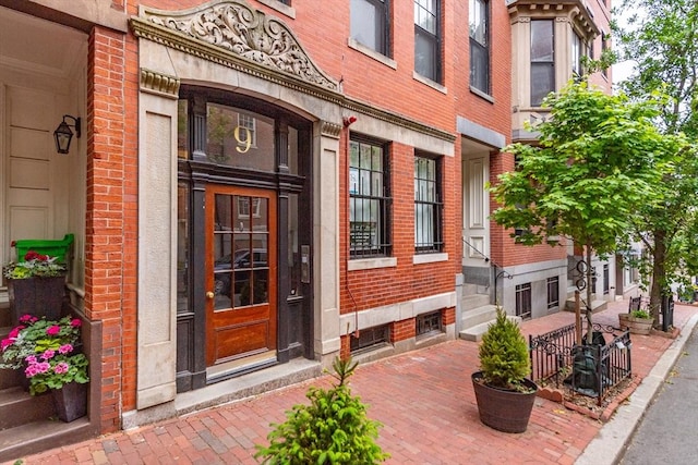 9 Hancock St Unit 1, Boston, MA 02114 - property entrance featuring brick siding and covered porch