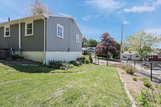 view of property exterior featuring central AC unit