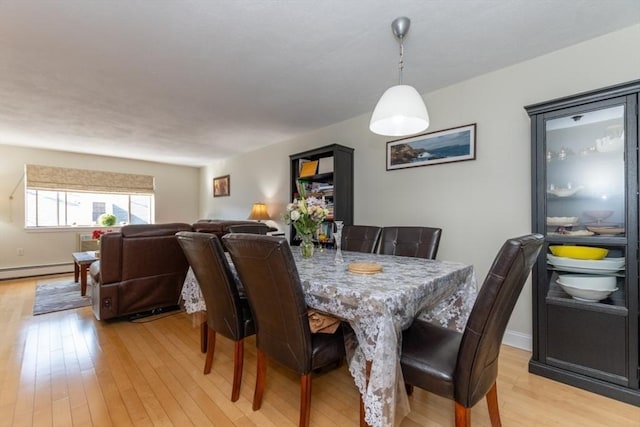 115 Highland Ave Unit 21, Somerville, MA 02143 - dining room with a baseboard radiator and light wood-style flooring