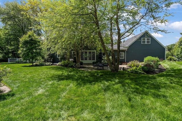 21 Boutwell, Andover, MA 01810 - view of green lawn featuring french doors