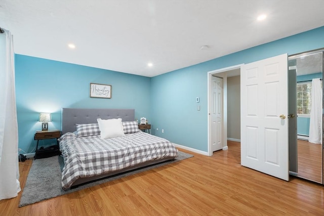 9 Adam St Unit 12, Easton, MA 02375 - bedroom featuring wood finished floors, baseboards, and recessed lighting