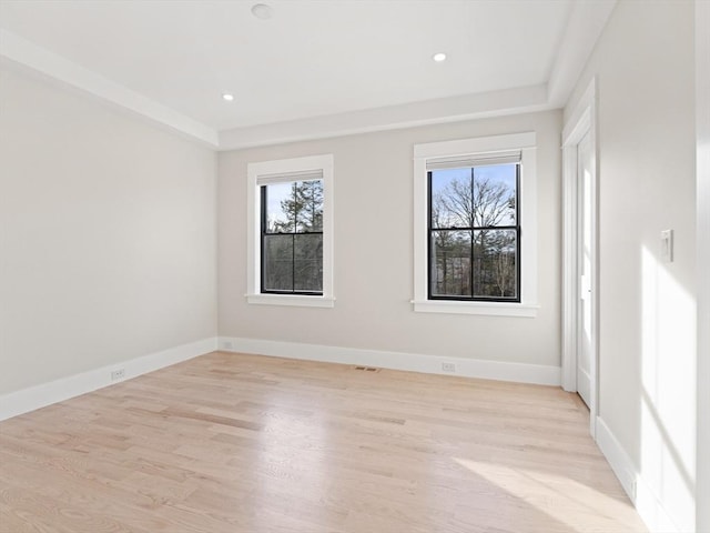 108 Glen St, Natick, MA 01760 - empty room featuring plenty of natural light, light wood-style floors, baseboards, and recessed lighting