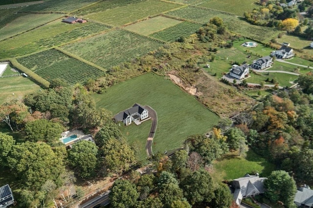 108 Glen St, Natick, MA 01760 - aerial view of property's location with large plots for crops and rural landscape