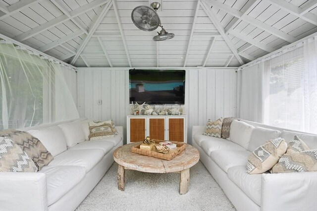 46 Baldpate Rd, Boxford, MA 01921 - living area with lofted ceiling