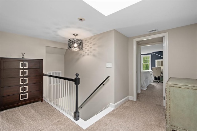 46 Baldpate Rd, Boxford, MA 01921 - hallway with an upstairs landing and light colored carpet