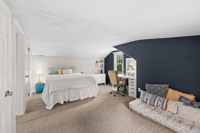 46 Baldpate Rd, Boxford, MA 01921 - carpeted bedroom featuring lofted ceiling and an office area